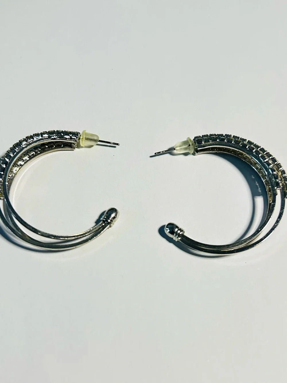 Cubic Zirconia Hoop Earrings